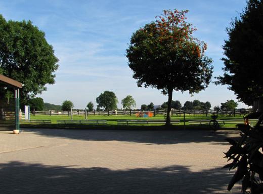 Vorplatz Blick auf Springplatz